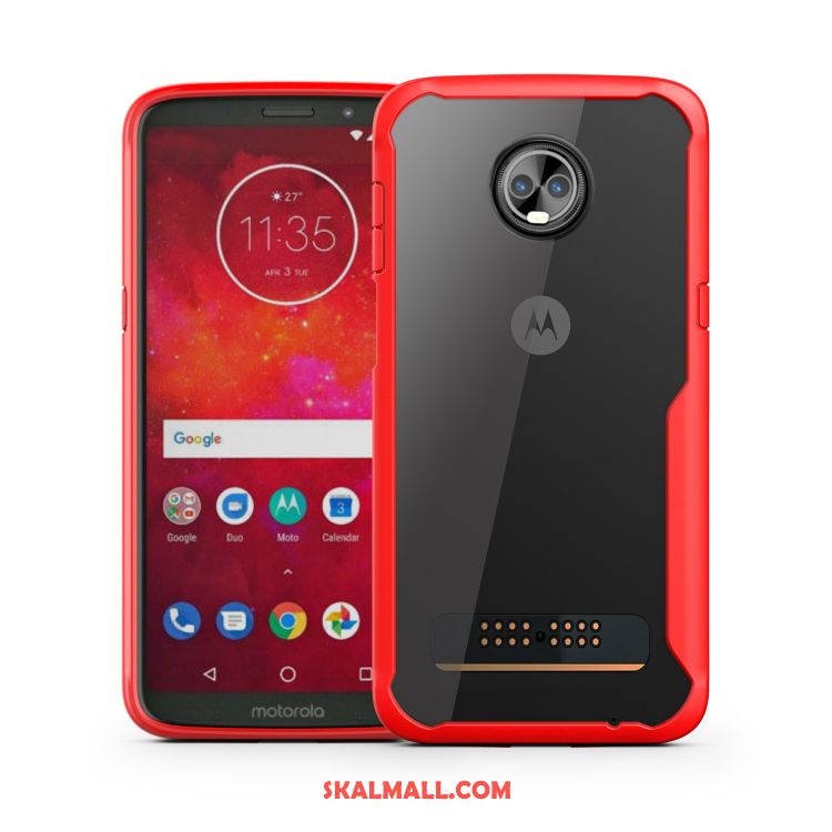 Moto Z3 Play Skal Vit Enkel Fallskydd Mobil Telefon All Inclusive Billigt