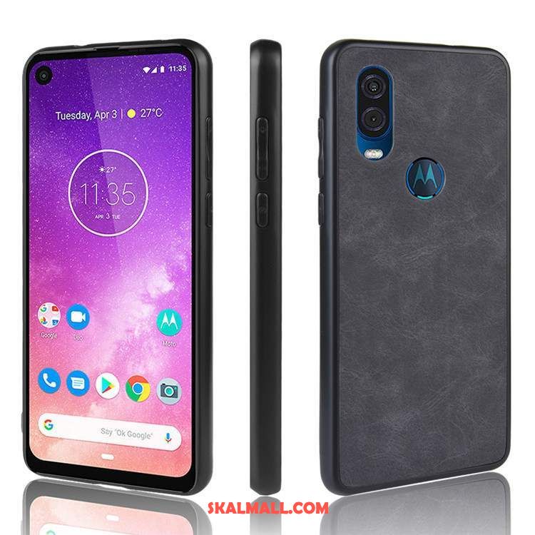 Motorola One Vision Skal Skydd Mobil Telefon Svart Fallskydd Billiga