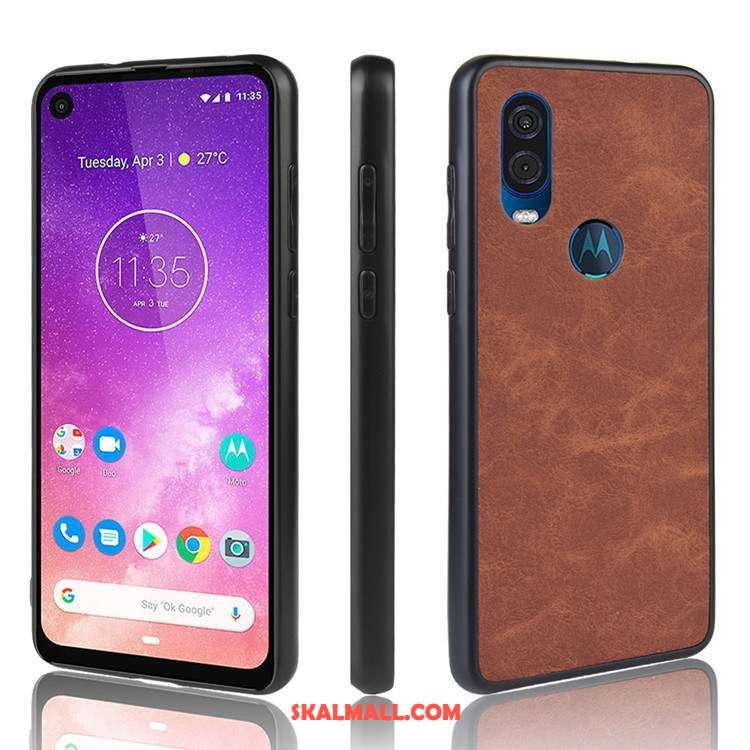 Motorola One Vision Skal Skydd Mobil Telefon Svart Fallskydd Billiga