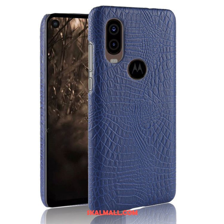 Motorola One Vision Skal Svart Skydd Nubuck Väska Mobil Telefon Butik