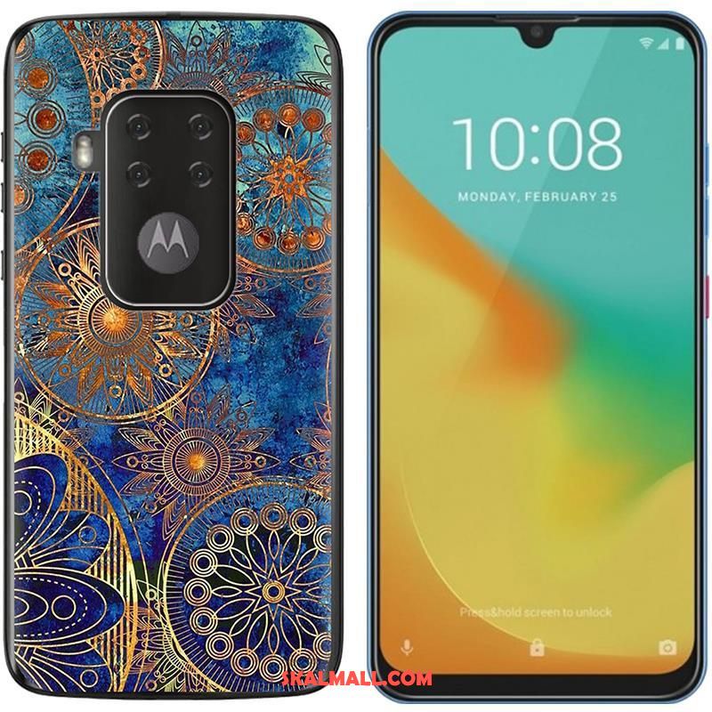 Motorola One Zoom Skal Trend Bra Försäljning Duk Purpur Mobil Telefon Köpa