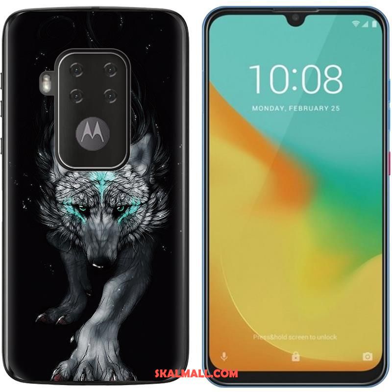 Motorola One Zoom Skal Trend Bra Försäljning Duk Purpur Mobil Telefon Köpa