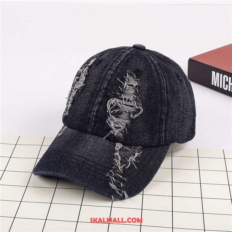 Mössor Hattar Dam Denim Tvätta Solljus Casual Kvinna Butik