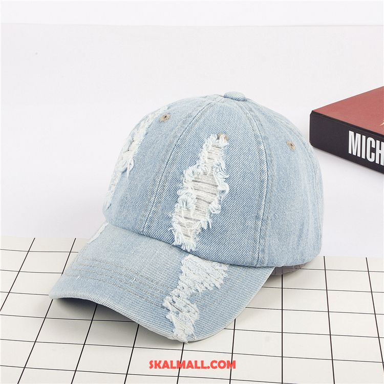 Mössor Hattar Dam Denim Tvätta Solljus Casual Kvinna Butik
