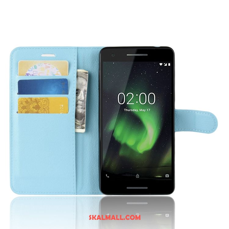 Nokia 2.1 Skal Läderfodral Plånbok Trend Fallskydd Mobil Telefon Billigt