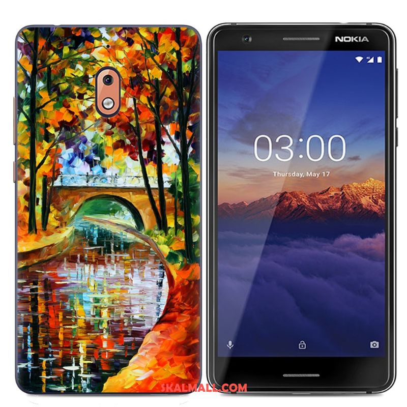 Nokia 2.1 Skal Vacker Tecknat Blå Trend Skydd Fodral Köpa