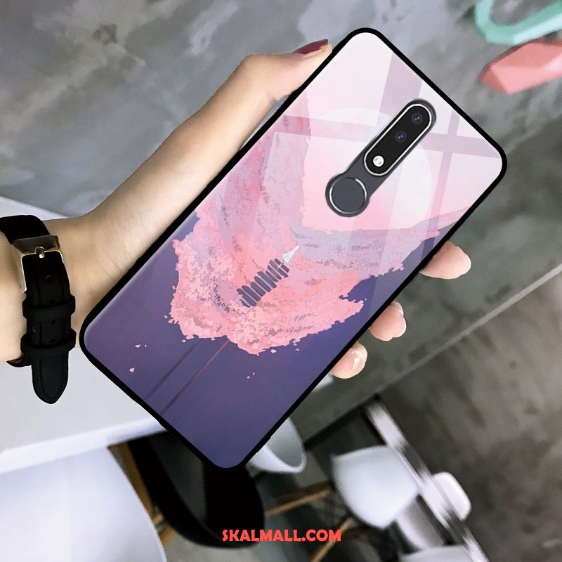 Nokia 3.1 Plus Skal Fallskydd Enkel Mjuk Purpur Net Red Till Salu