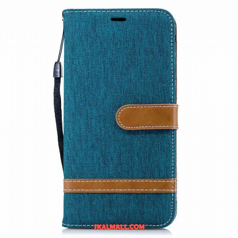 Nokia 5.1 Skal All Inclusive Fallskydd Clamshell Denim Purpur Fodral Köpa