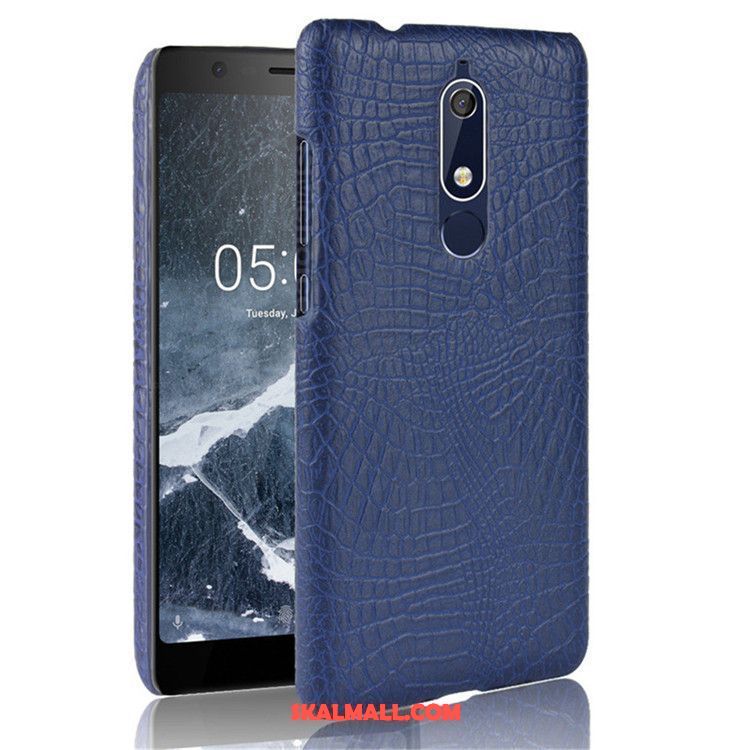 Nokia 5.1 Skal Läder Skydd Mobil Telefon Fallskydd Hård Butik