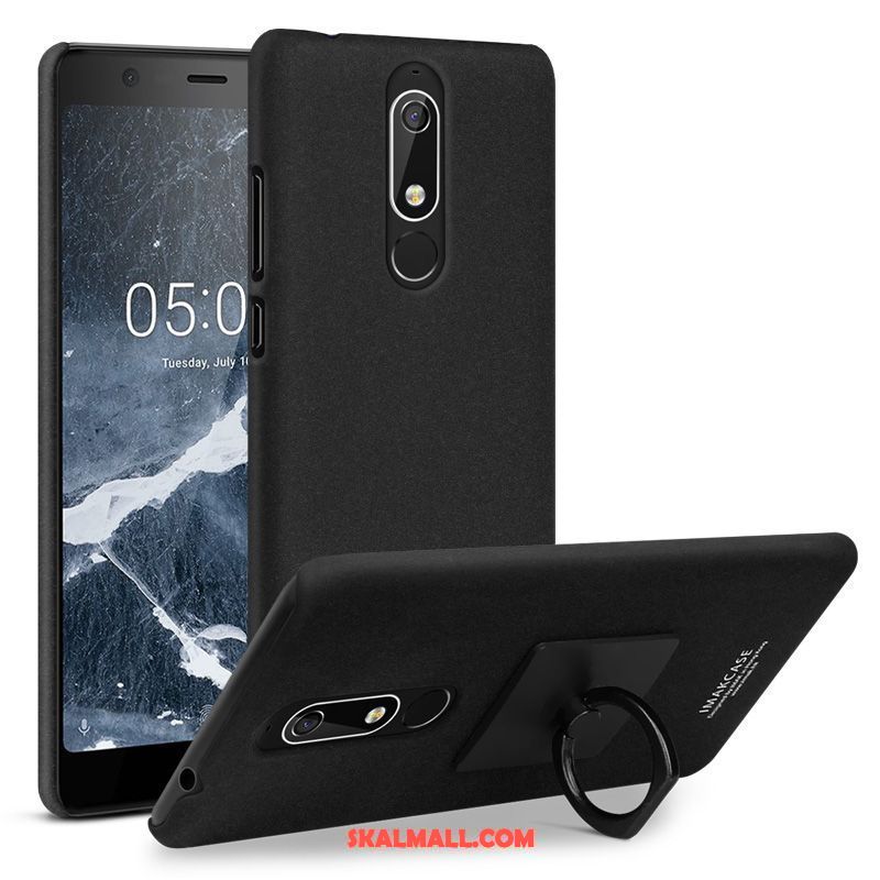 Nokia 5.1 Skal Ring Mobil Telefon Nubuck Spänne Blå Rabatt