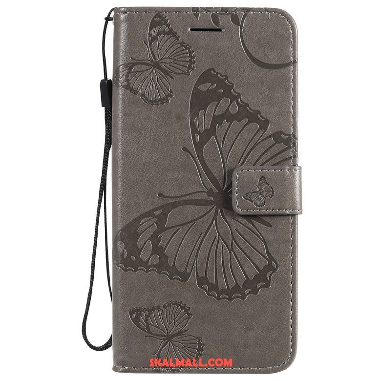 Nokia 6.2 Skal Fallskydd Clamshell Läderfodral Fjärilblommor Mobil Telefon Butik