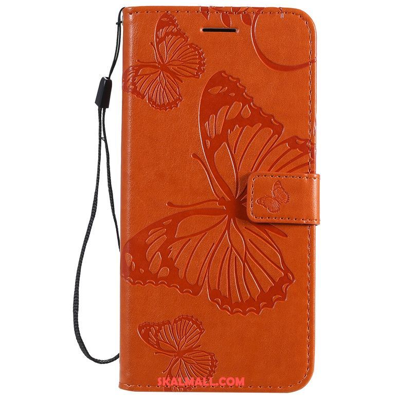 Nokia 6.2 Skal Fallskydd Clamshell Läderfodral Fjärilblommor Mobil Telefon Butik