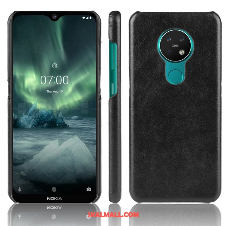 Nokia 6.2 Skal Personlighet Fallskydd Väska Blå Läder Fodral Billig