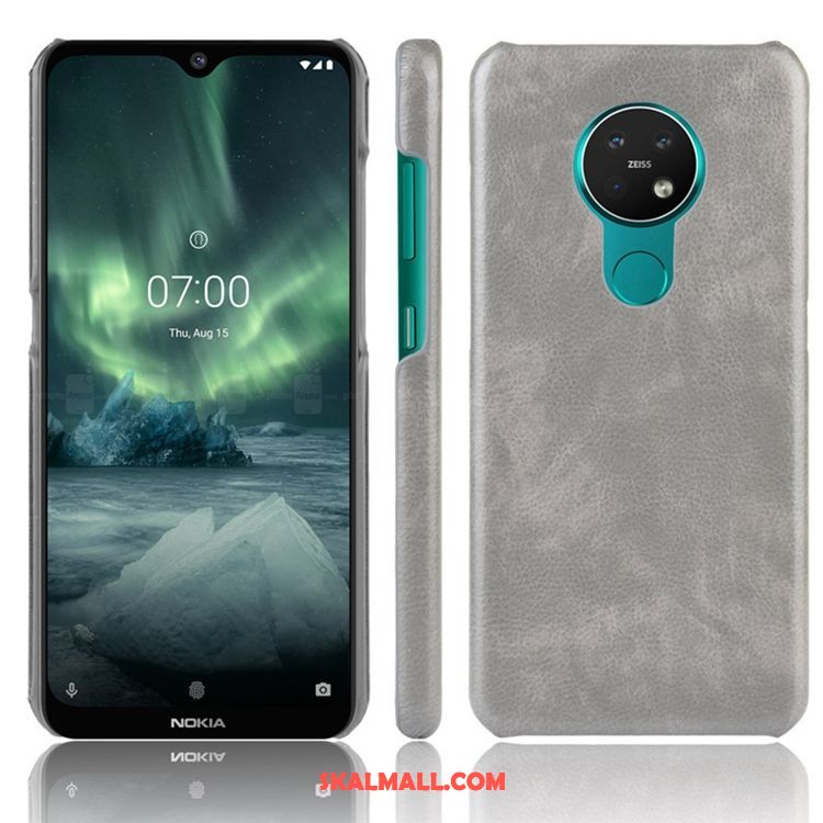 Nokia 6.2 Skal Personlighet Fallskydd Väska Blå Läder Fodral Billig