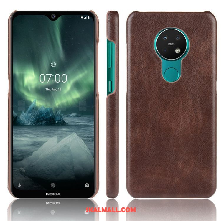 Nokia 6.2 Skal Personlighet Fallskydd Väska Blå Läder Fodral Billig