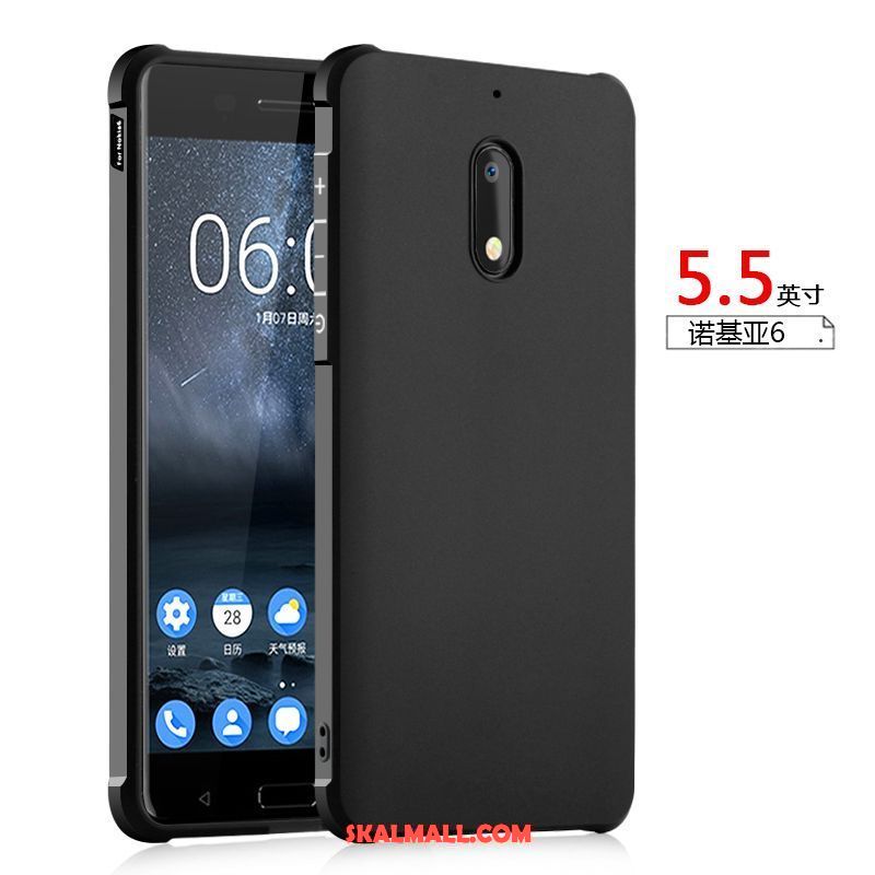 Nokia 6 Skal Fallskydd Mobil Telefon Silikon Svart Personlighet Billigt