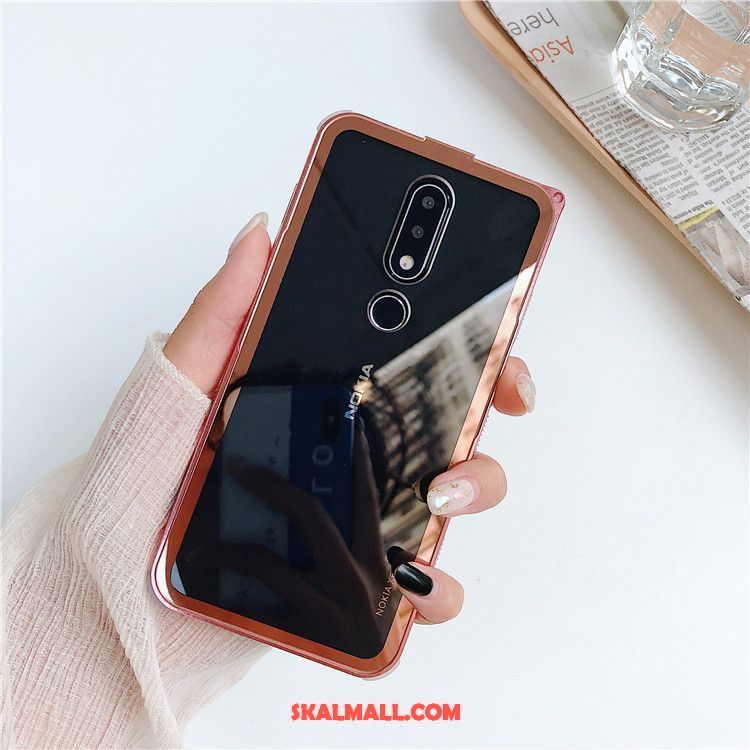 Nokia 6 Skal Metall Mobil Telefon Trend Rosa Guld Skydd Rea