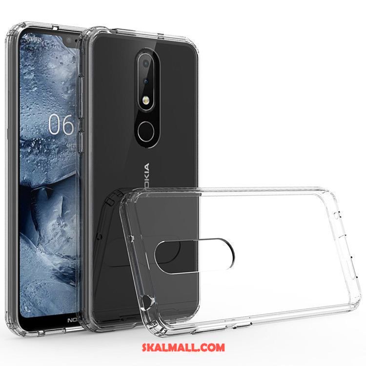 Nokia 7.1 Skal Fallskydd Frame Svart Mobil Telefon Fodral Billig