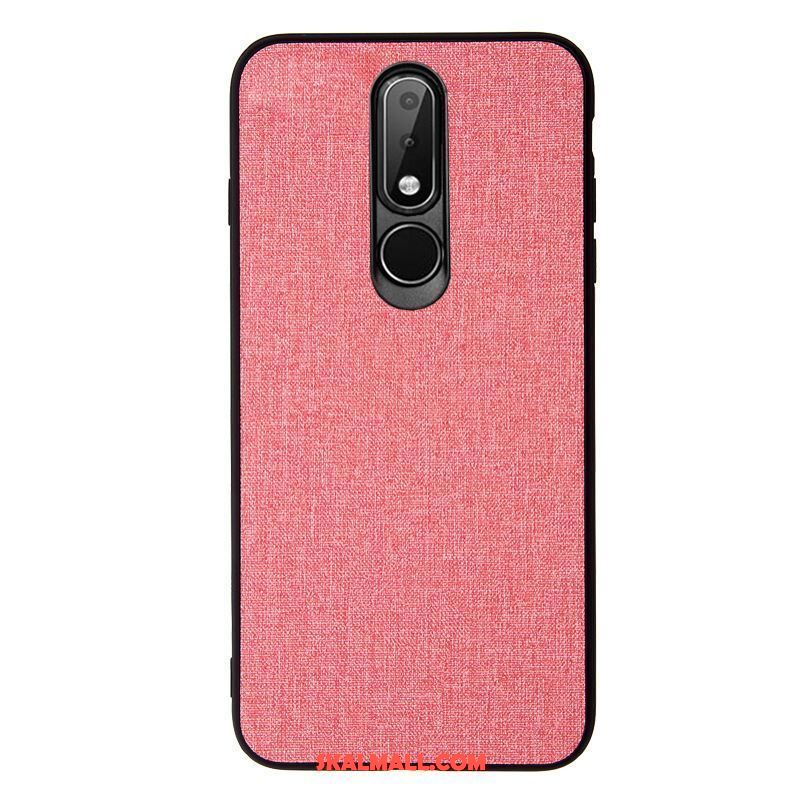 Nokia 7.1 Skal Grön Mobil Telefon Skydd Textil Billigt