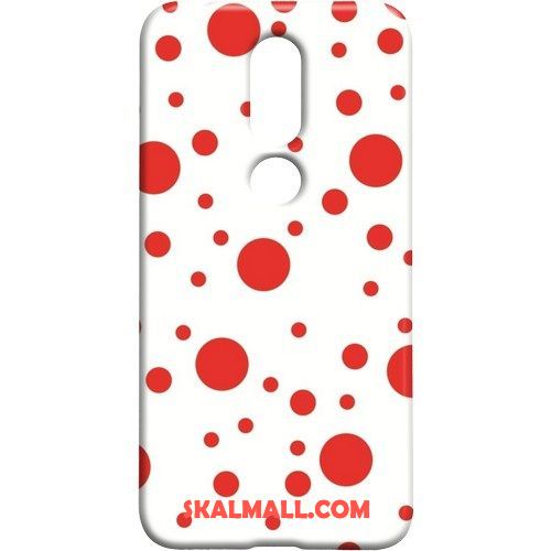 Nokia 7.1 Skal Grön Söt Polka Dot Ny Nubuck Rea