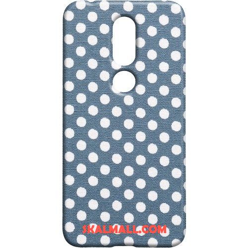 Nokia 7.1 Skal Grön Söt Polka Dot Ny Nubuck Rea