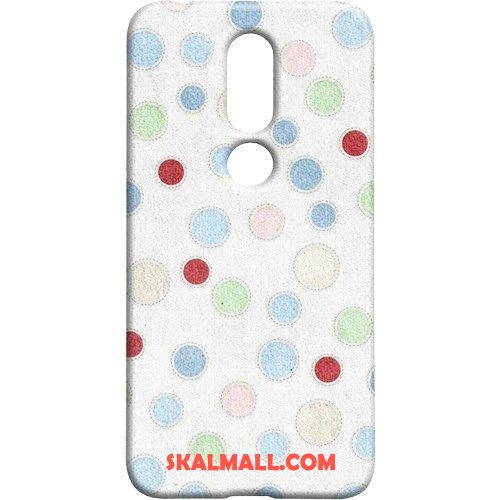 Nokia 7.1 Skal Grön Söt Polka Dot Ny Nubuck Rea