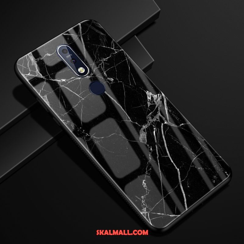 Nokia 7.1 Skal Mobil Telefon Träkorn Fallskydd Kreativa Glas Billigt