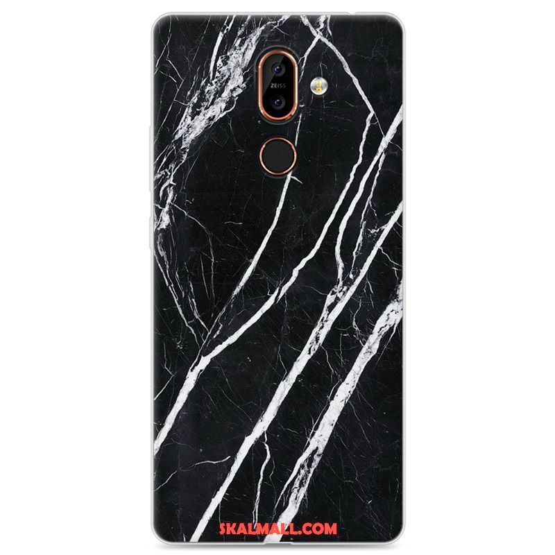 Nokia 7 Plus Skal Mobil Telefon Vit Silikon Mjuk Fallskydd Rea