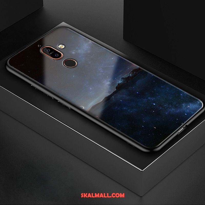 Nokia 7 Plus Skal Skydd Trend Vinröd Mobil Telefon Glas Billiga