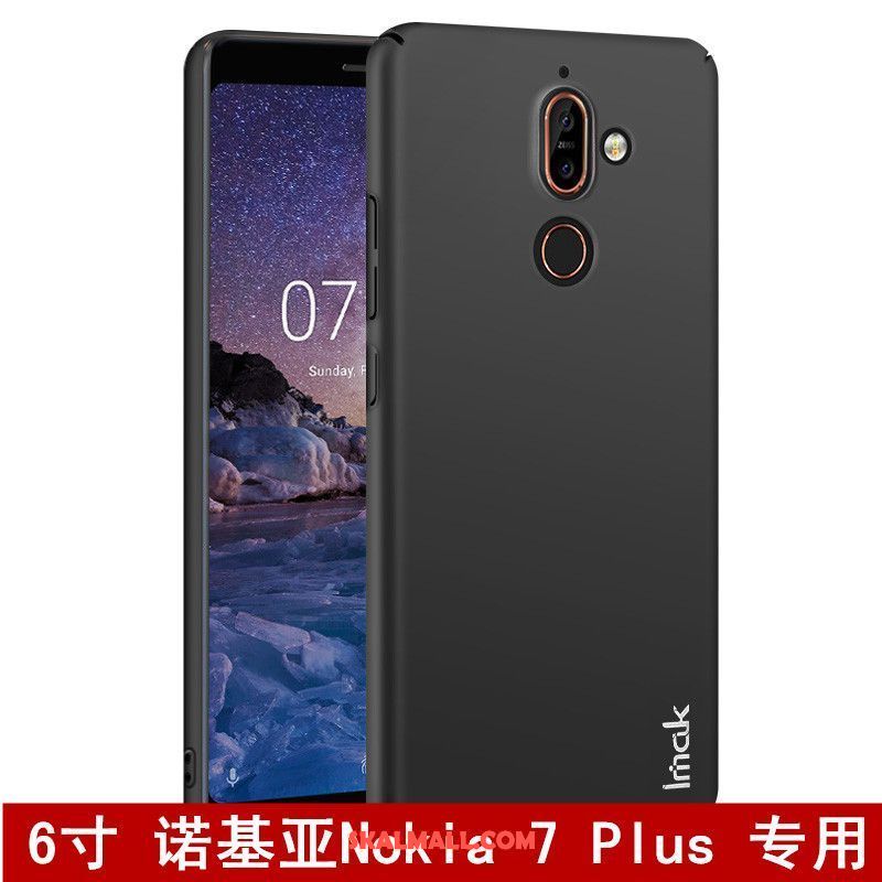 Nokia 7 Plus Skal Strålande Färg All Inclusive Röd Skydd Fodral Billig