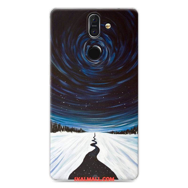 Nokia 8 Sirocco Skal Mjuk Personlighet Silikon Blå Skydd Billigt