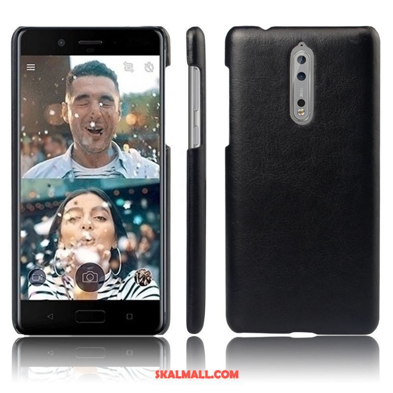 Nokia 8 Skal Fallskydd Mobil Telefon Kvalitet Läderfodral Retro Köpa