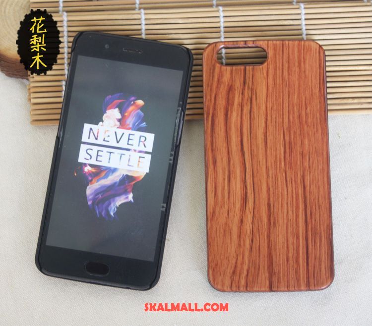 Oneplus 5 Skal Wood Massivt Trä Skydd Fallskydd Trend På Rea