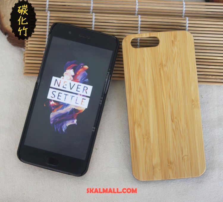 Oneplus 5 Skal Wood Massivt Trä Skydd Fallskydd Trend På Rea