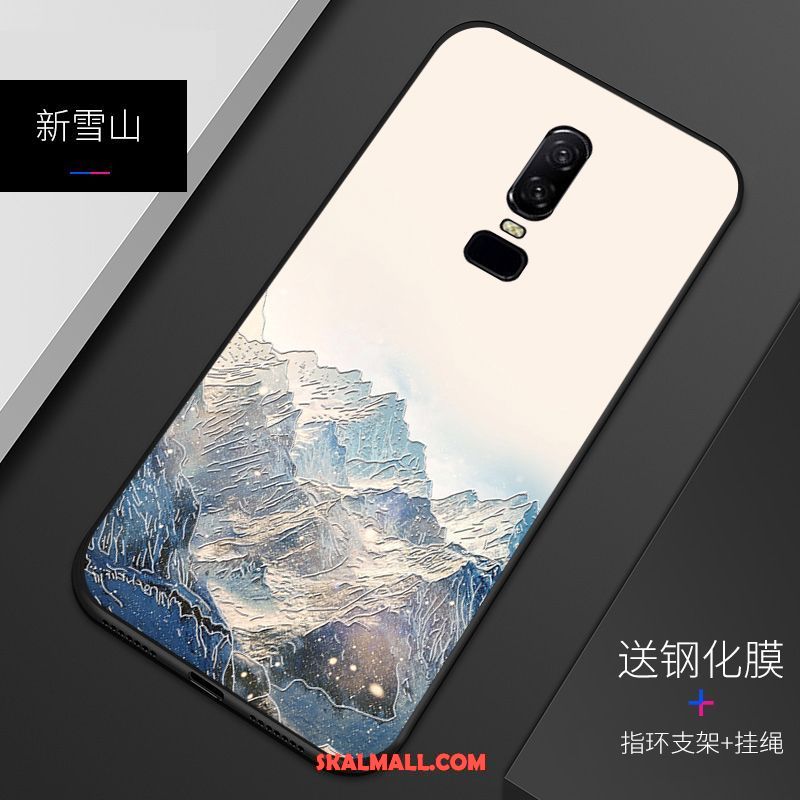 Oneplus 6 Skal Fallskydd Mönster All Inclusive Personlighet Nubuck Billiga