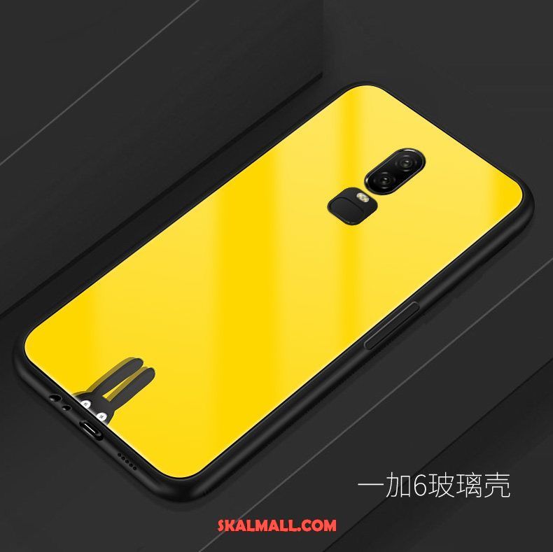 Oneplus 6 Skal Kreativa Tecknat Vacker Söt Glas Fodral Billigt