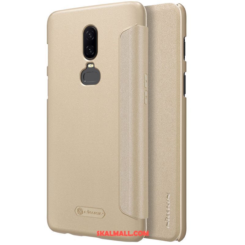 Oneplus 6 Skal Nubuck Clamshell Slim Skydd Mobil Telefon Online