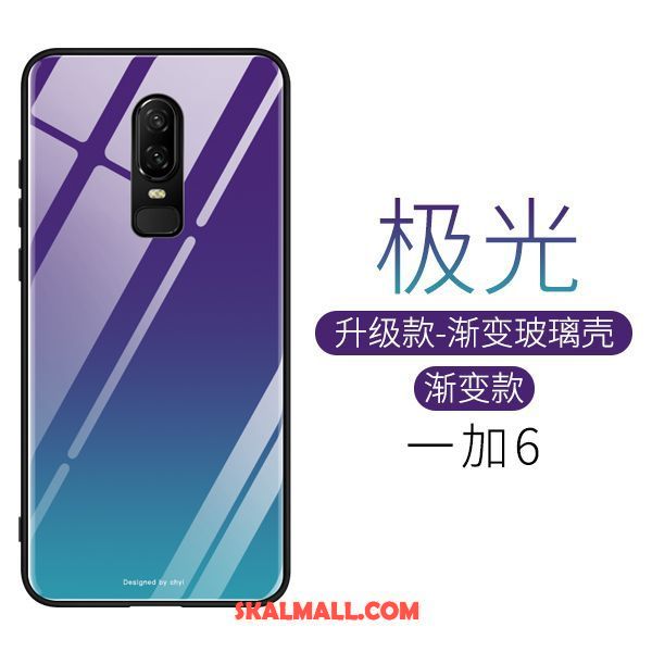 Oneplus 6 Skal Personlighet Spegel Fallskydd Silikon Rosa Billig