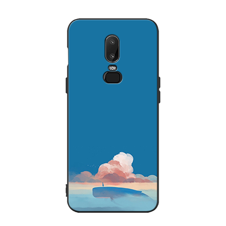 Oneplus 6 Skal Skydd Kreativa Svart Silikon Fallskydd Fodral Billigt