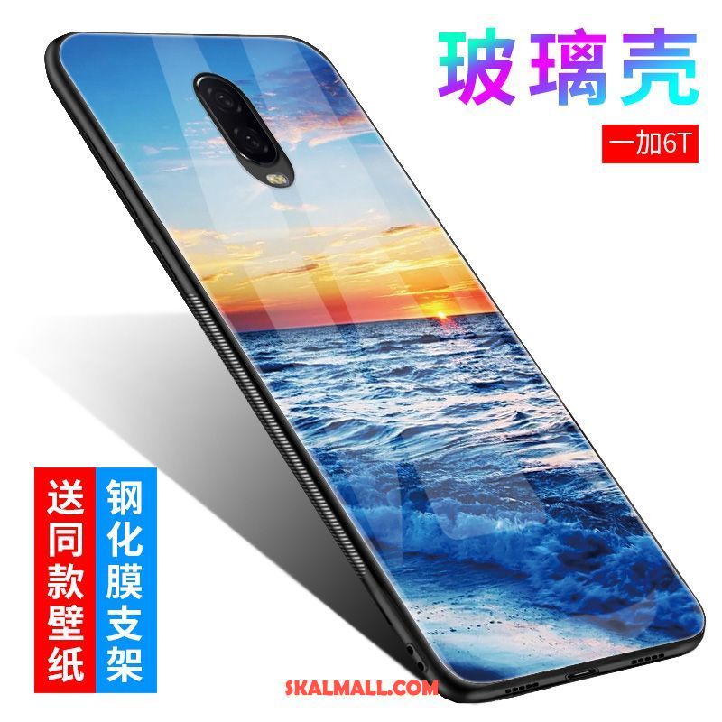 Oneplus 6t Skal Personlighet Kreativa Fallskydd Mobil Telefon Blå Köpa