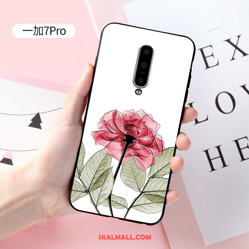 Oneplus 7 Pro Skal Fallskydd Mjuk Nubuck Lättnad Rosa Billigt