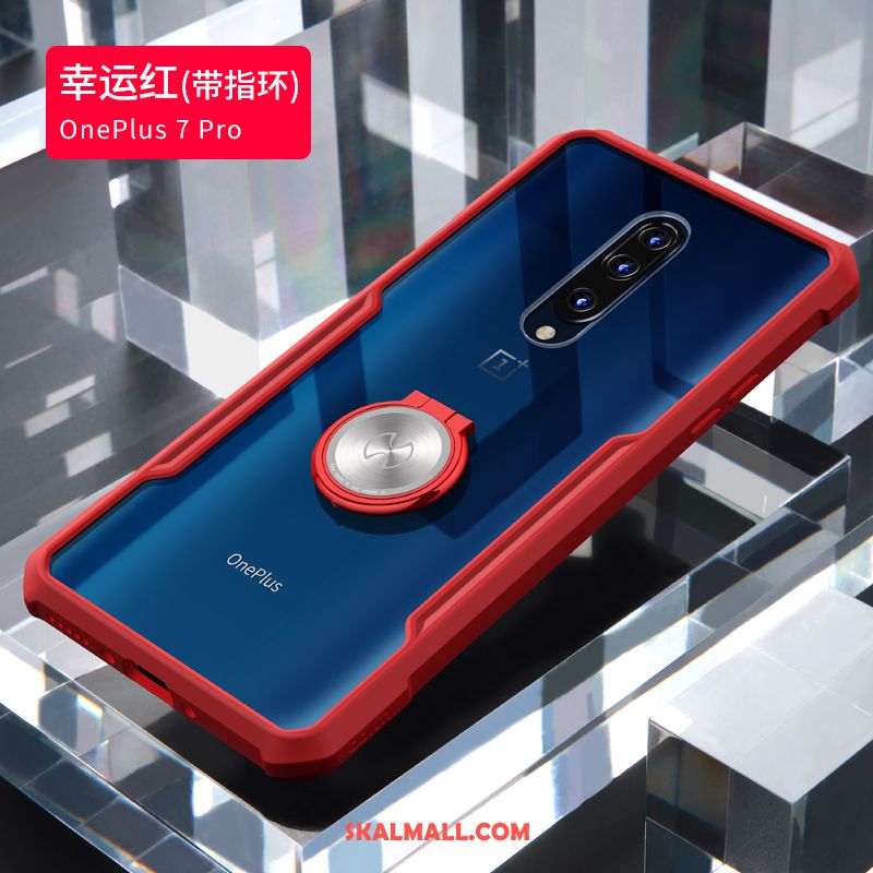 Oneplus 7 Pro Skal Glas Kreativa Net Red Silikon Fallskydd Billiga