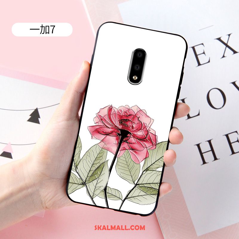 Oneplus 7 Skal Anpassa Nubuck Skydd Mjuk Rosa Billigt