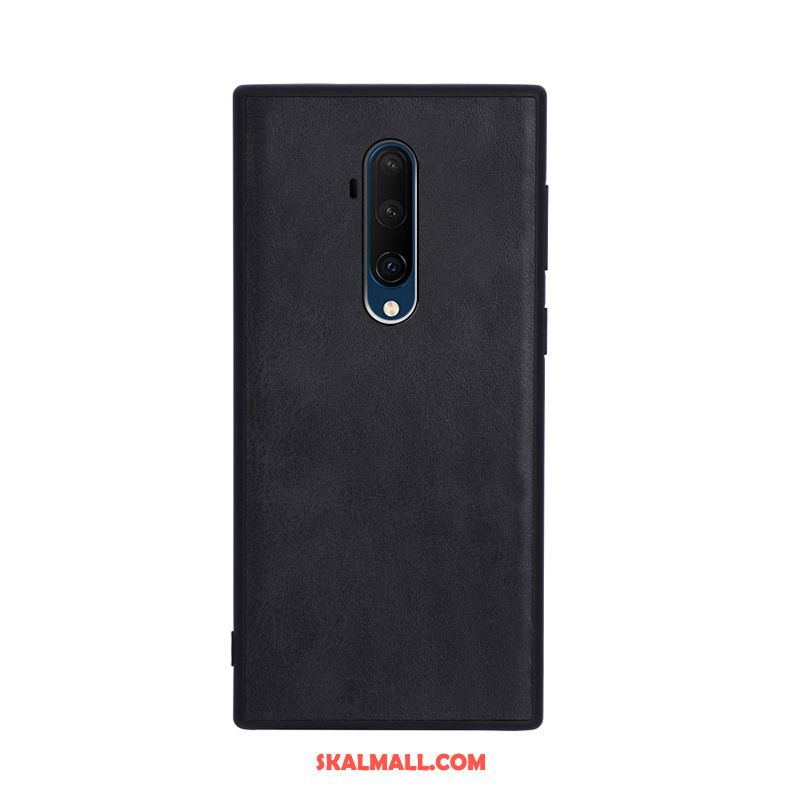 Oneplus 7t Pro Skal Retro Läder Mobil Telefon Slim Enkel Fodral Rea