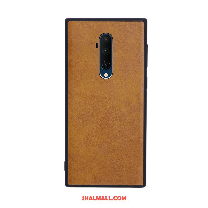 Oneplus 7t Pro Skal Retro Läder Mobil Telefon Slim Enkel Fodral Rea