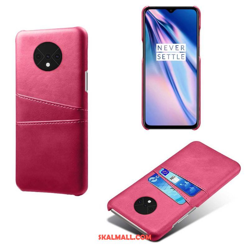 Oneplus 7t Skal Röd Fallskydd Kort Mobil Telefon Ny Fodral Butik