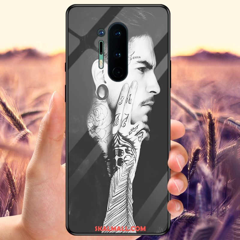 Oneplus 8 Pro Skal Glas Svart All Inclusive Anpassa Spegel Butik