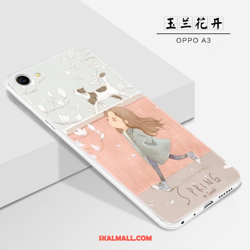 Oppo A3 Skal Personlighet Net Red Tecknat Ny Nubuck Rea