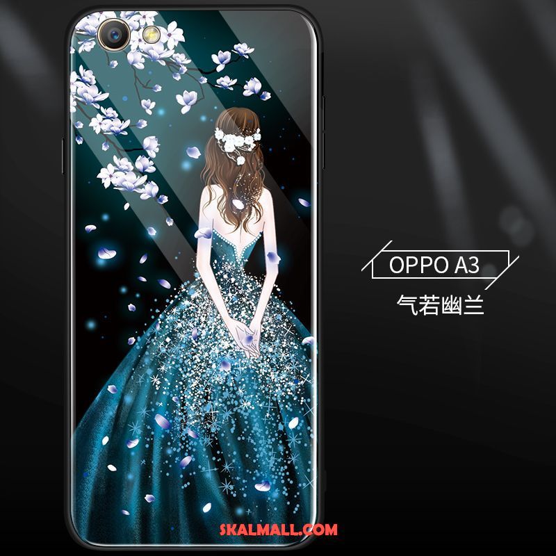 Oppo A3 Skal Silikon Personlighet Mobil Telefon Glas Cool Fodral Köpa