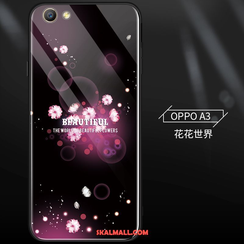 Oppo A3 Skal Silikon Personlighet Mobil Telefon Glas Cool Fodral Köpa